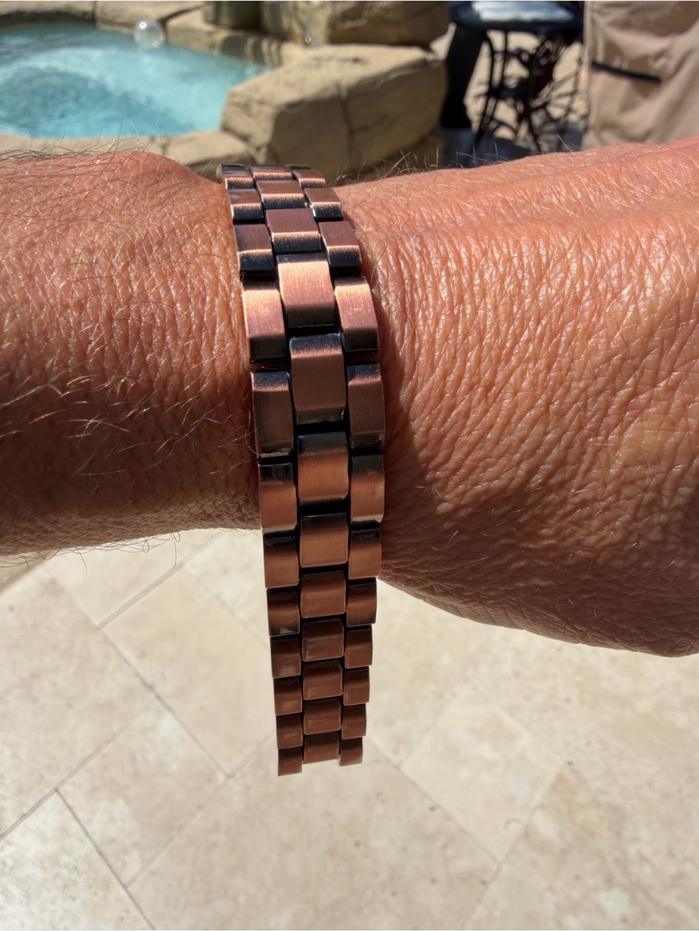 Copper-Tone Link Magnetic Healing Bracelet